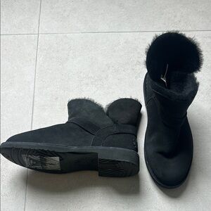 UGG Women's Black Fur-Lined Boots